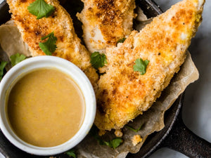 Baked Paleo Chicken Tenders With Honey Mustard Dip | Charcoal HK | Lotus Grill