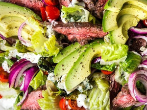 Grilled Steak Salad with Blue Cheese Dressing | Lotus Grill