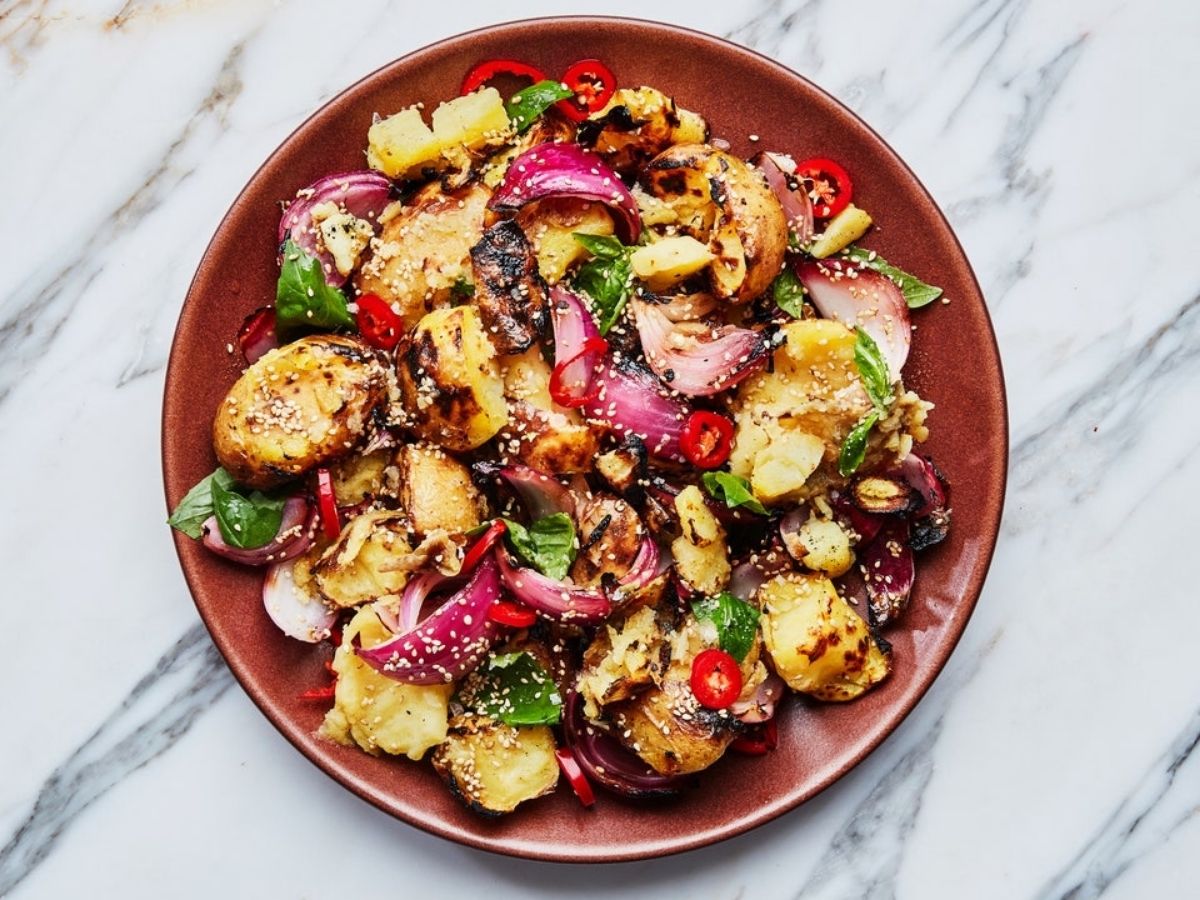 How To Prepare Grilled Potato Salad With Chiles And Basil ? – Coba Grill Hong Kong