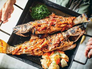 Grilled Whole Fish With Tomato-Fennel Sauce | Charcoal HK | Lotus Grill