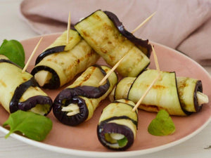 Grilled Aubergine Rolls | Lotus Grill | Charcoal HK