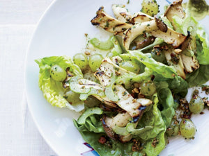 Celery, Grilled Grape and Mushroom Salad | Charcoal HK