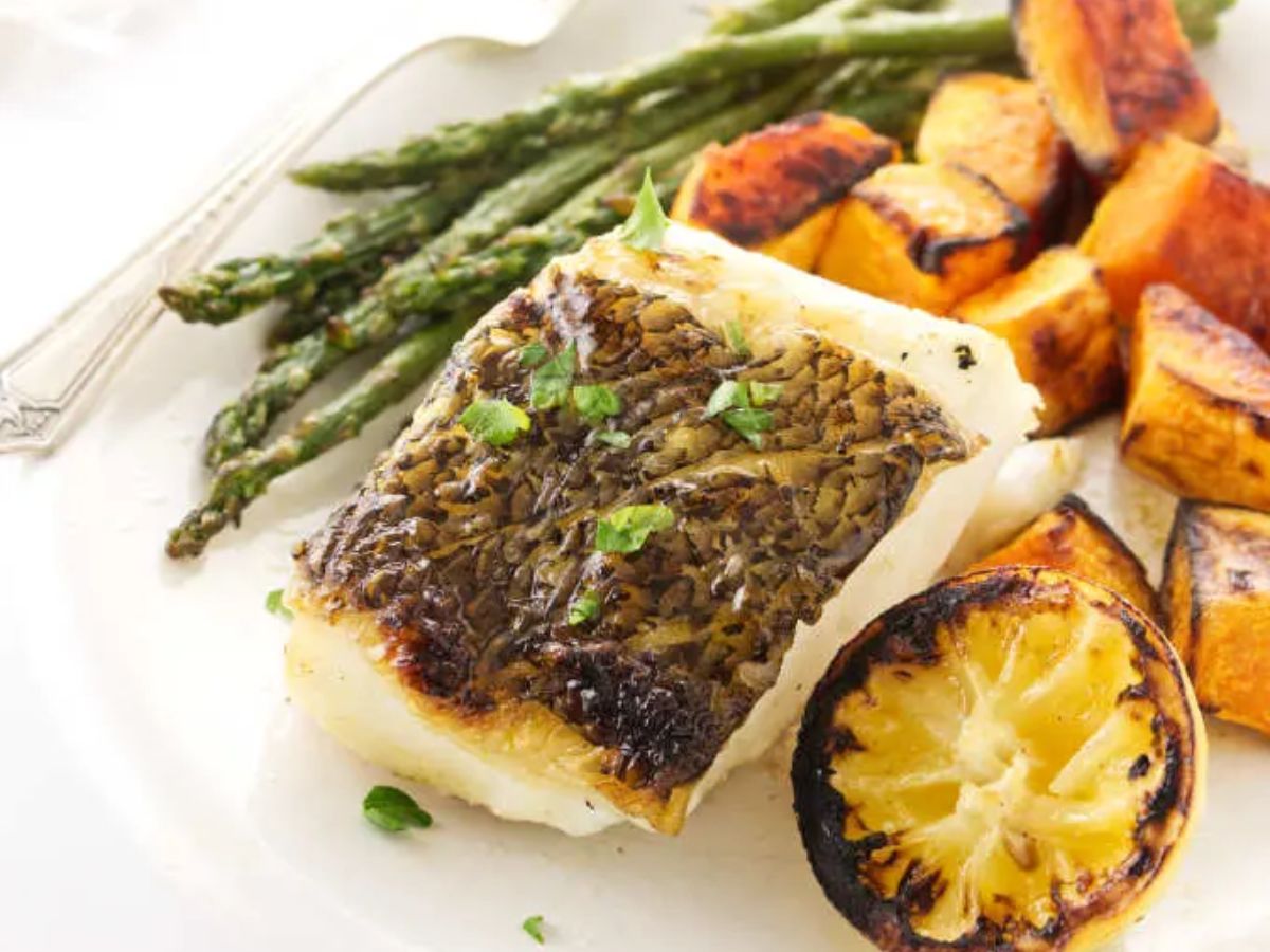 How To Prepare Crispy Skin Grilled Chilean Sea Bass ? Coba Grill Hong