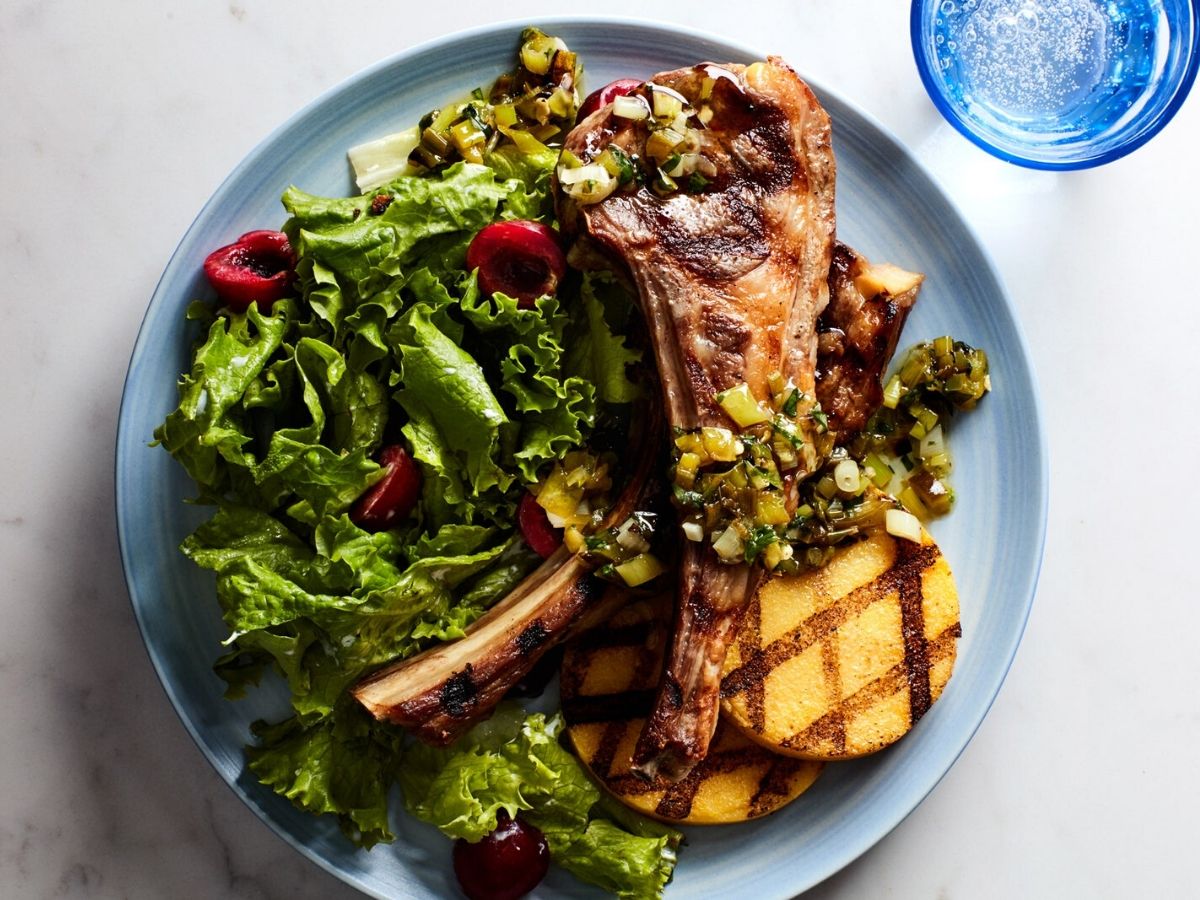 How to prepare Lamb Chops with Polenta and Grilled Scallion Sauce ? – Coba Grill Hong Kong