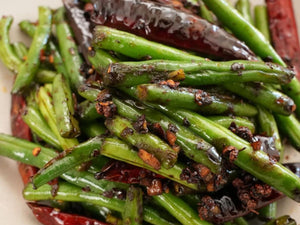 Spicy Sichuan Green Beans | Lotus Grill Hong Kong