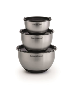 Keep fresh stainless steel bowls 3pc