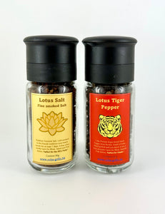 Lotus Gourmet Smoked Salt and Tiger Malabar Pepper Pack