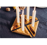 Hoefats Square Candle Holder Set - Gold