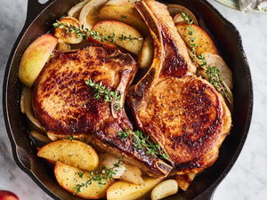 Pork Chops With Apples | Charcoal HK | Lotus Grill