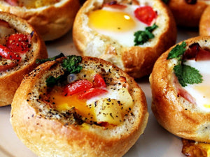 Baked Egg & Topping In Bread Bowl |  Lotus Grill Hong Kong