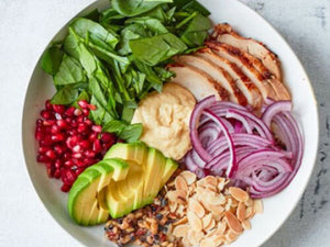 Quick Chicken Hummus Bowl | Lotus Grill