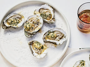 Grilled Oysters with Tabasco-Leek Butter | Lotus Grill Hong Kong