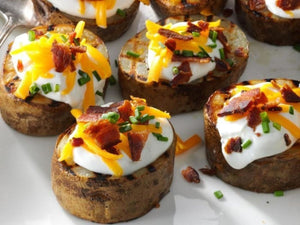 Grilled Loaded Potato Rounds | Charcoal HK
