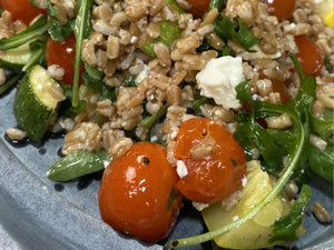 Roasted Summer Vegetable Farro Salad | Charcoal HK