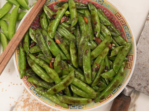Sesame Garlic Snap Peas | Charcoal HK