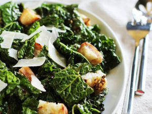Garlicky Grilled Kale Salad with Grilled Bread | Charcoal HK