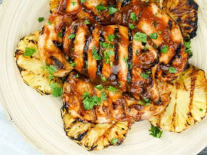 Grilled Pineapple Barbecue Chicken | Lotus Grill Hong Kong