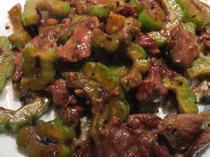 Bitter Melon and Black Bean Sauce Beef | Lotus Grill Hong Kong