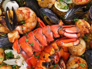 Grilled Seafood Paella | Lotus Grill