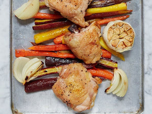 One-Pan Roasted Chicken with Carrots | Charcoal HK | Lotus Grill