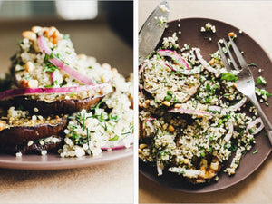 Grilled Eggplant With Herbed Quinoa | Lotus Grill Hong Kong
