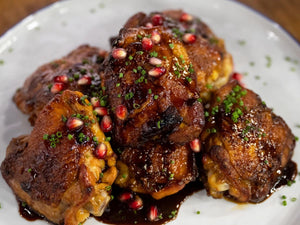 Braised Chicken with Pomegranate Molasses | Lotus Grill | Charcoal HK