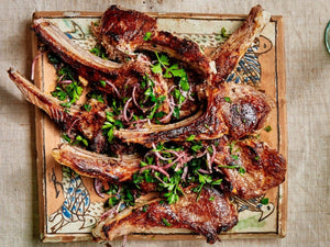 Seven Spice Grilled Lamb Chops with Parsley Salad | Lotus Grill