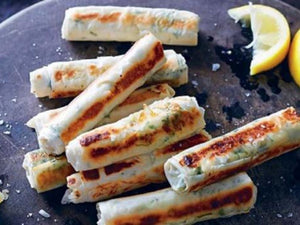 Haloumi, Mint & Preserved Lemon Cigars | Lotus Grill 