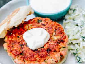 Salmon Burgers with Lime Mayonnaise | Lotus Grill Hong Kong | Charcoal HK