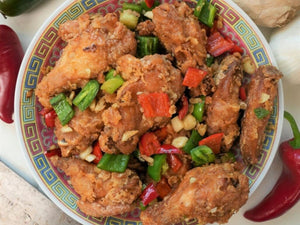 Chinese Salt & Pepper Chicken Wings | Lotus Grill Hong Kong