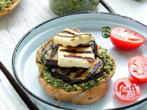 Grilled Eggplant Burgers with Halloumi Cheese | Lotus Grill Hong Kong