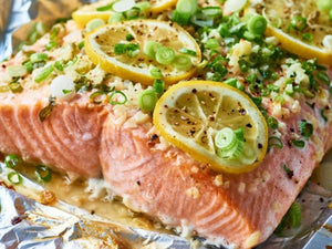 Garlic Butter Salmon in Foil | Lotus Grill Hong Kong