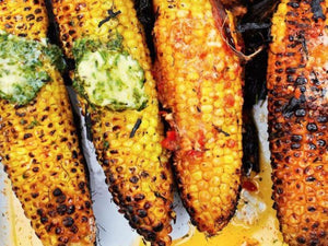 Barbecued or Griddled Sweetcorn With Flavoured Butters | Lotus Grill Hong Kong | Charcoal HK