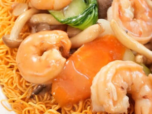 Hong Kong Style Shrimp Chow Mein Noodles | Coba Grills
