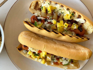 Caribbean Hot Dogs with Creole Potato Salad | Lotus Grill | Charcoal HK