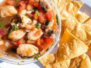 Ceviche Mixto with Homemade Tortilla Chips | Charcoal HK