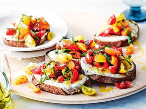 Grilled Ricotta Bruschetta With Sweet And Sour Tomatoes | Charcoal HK
