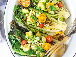 Grilled Romaine Salad With Corn, Fava Beans and Avocado | Lotus Grill Hong Kong