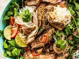 Thai Beef And Noodle Salad (Yum Nua) | Lotus Grill