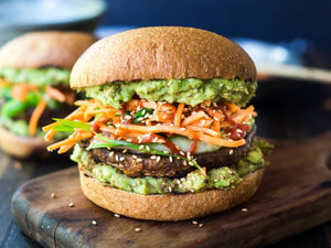 Spicy Miso Portobello Mushroom Burger | Charcoal HK | Lotus Grill