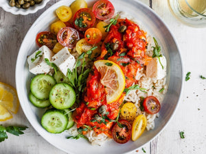 Greekstyle Baked Fish With Tomatoes And Onions (Bourdeto) | Lotus Grill Hong Kong | Charcoal HK