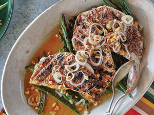 Grilled Red Snapper with Green Beans and Lime | Lotus Grill Hong Kong