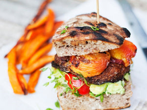 Portobello & Peach Burger for Designsponge | Charcoal HK