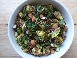 Quinoa Salad with Summer Squash, Scallions and Almonds | Lotus Grill Hong Kong