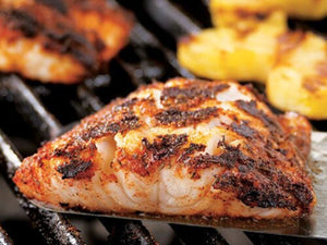 Blackened Cod With Grilled Pineapple | Lotus Grill