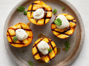 Grilled Peaches With Vanilla Mascarpone | Charcoal HK