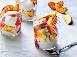 Grilled Peach and Pineapple Melba Sundaes | Lotus Grill