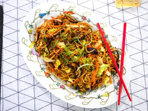 Vegetable Lo Mein | Lotus Grill Hong Kong