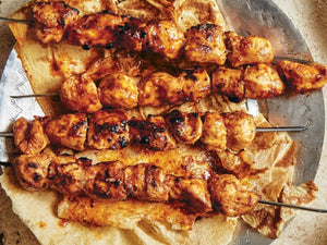 Grilled Chicken Skewers With Toum (Shish Taouk) | Lotus Grill | Charcoal HK