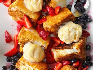 Grilled Angel Food Cake With Strawberries | Lotus Grill Hong Kong